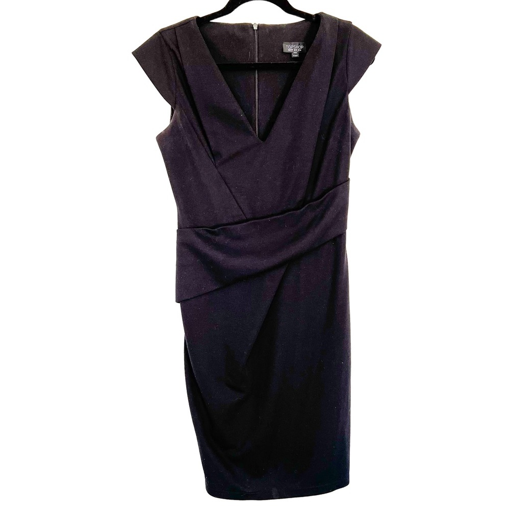 Topshop black sheath dress